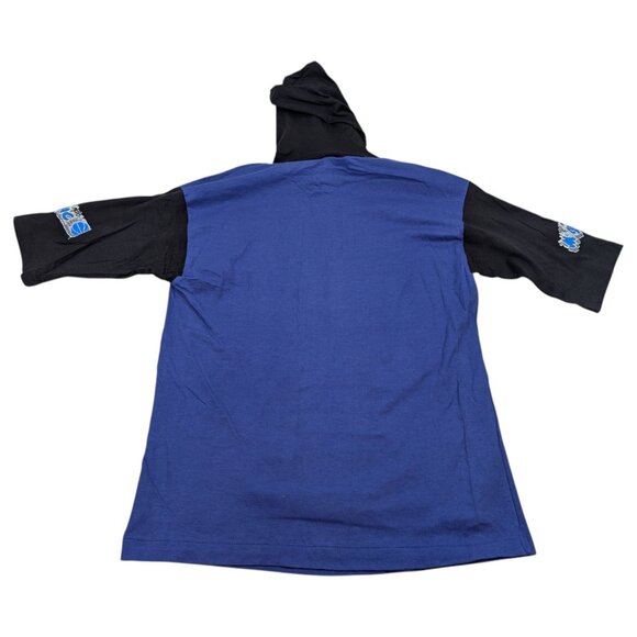 VTG Orlando Magic T Shirt Hoodie Sz XL FITS M/L Blue Apex One NBA Deadstock NWT - Picture 8 of 10